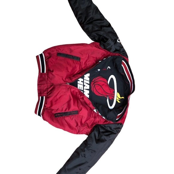 VINTAGE NBA Reversible Miami Heat Varsity Jacket Large - Picture 15 of 16